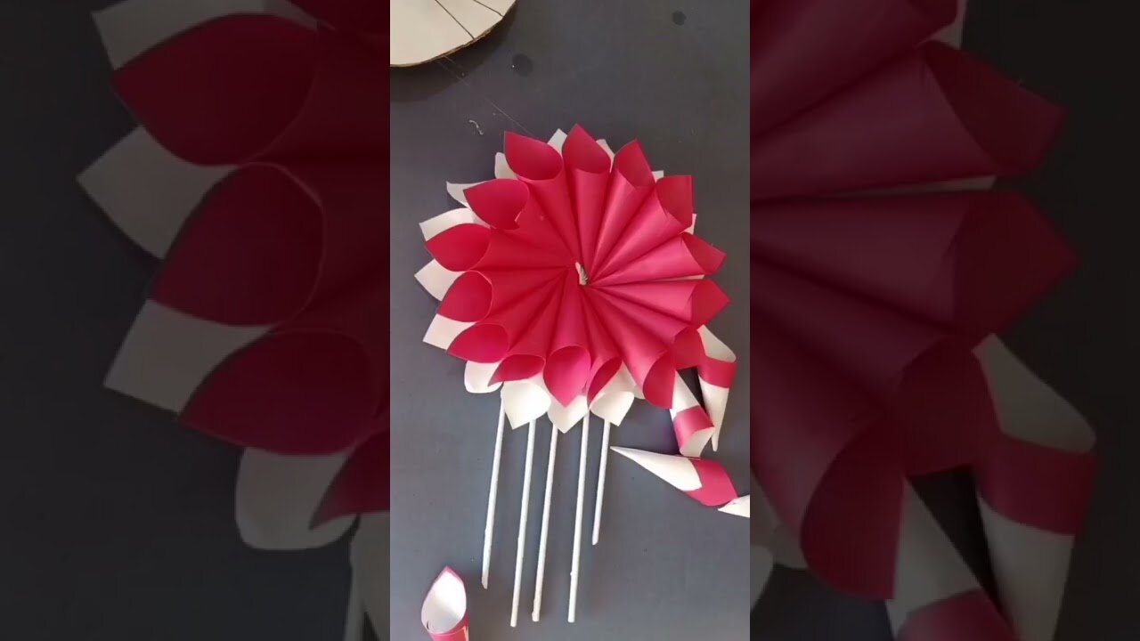 Eeasy and Beautiful Paper Wall Haning for room decoration idea