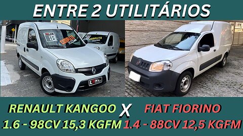 ENTRE 2 CARRO - RENAULT KANGOO X FIAT FIORINO - BONS, CONFIÁVEIS E COM ESPAÇO DE SOBRA