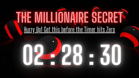 THE MILLIONAIRE SECRETS PRESENTATION