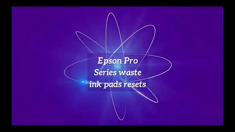 Epson PRO Series Waste Ink Pads Error