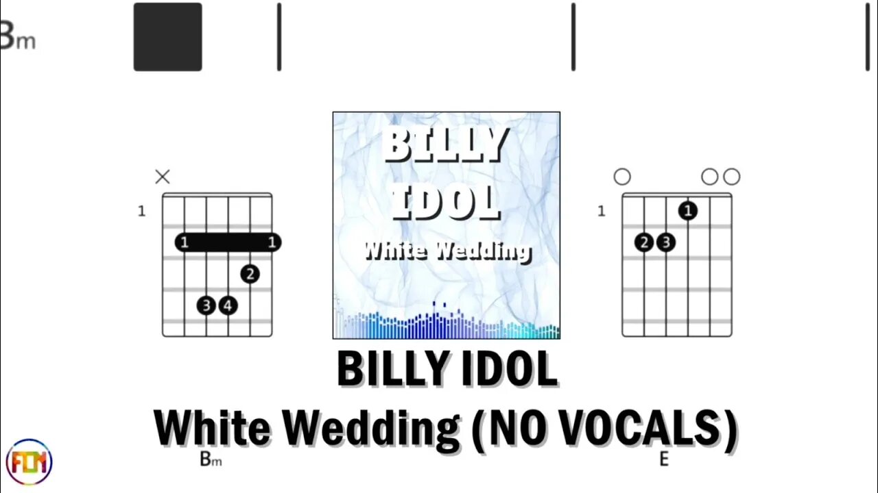 BILLY IDOL White Wedding FCN GUITAR CHORDS & LYRICS NO VOCALS