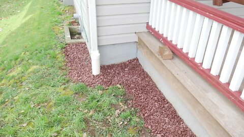Landscaping Our House With RED ROCKS - - Our Happily Ever After Home