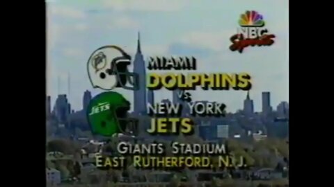 1990-11-11 Miami Dolphins vs New York Jets