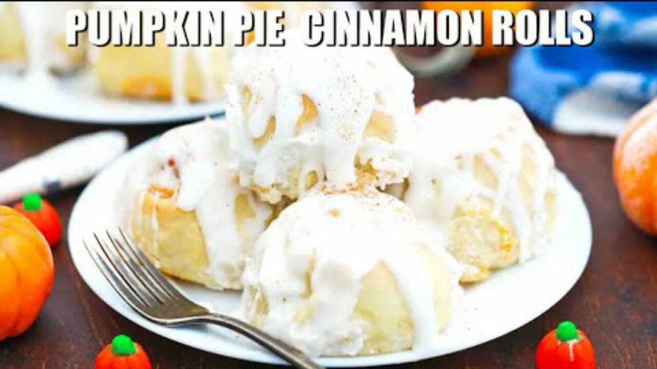 Pumpkin Pie Cinnamon Rolls - Sweet and Savory Meals