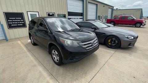 Tulsa Auto Wraps | White Glove Auto | Black Honda SUV