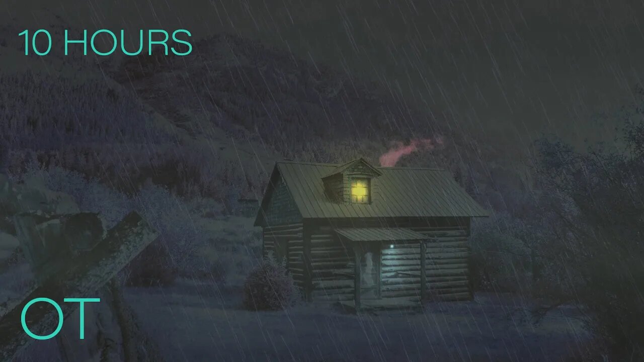 Stormy Night at a Fantasy Cabin | Soothing Thunder & Rain Sounds For Sleeping | Relaxation| Studying