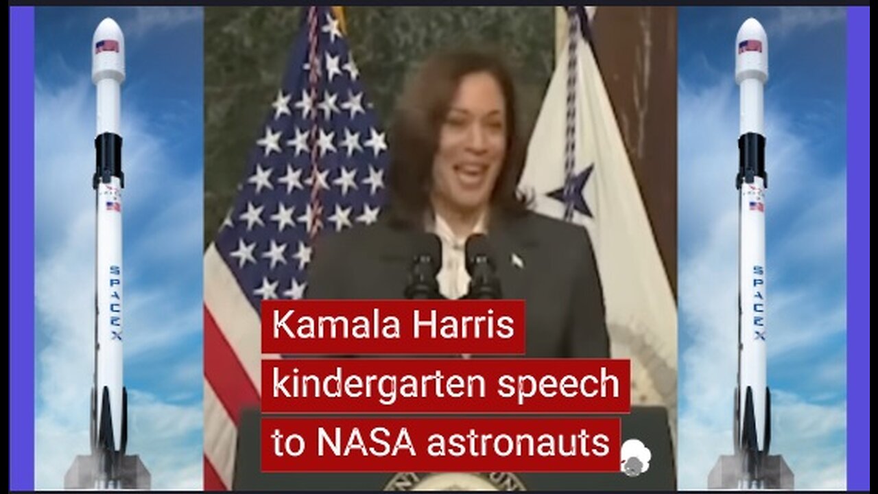 Kamala Harris kindergarten speech to NASA Astronauts