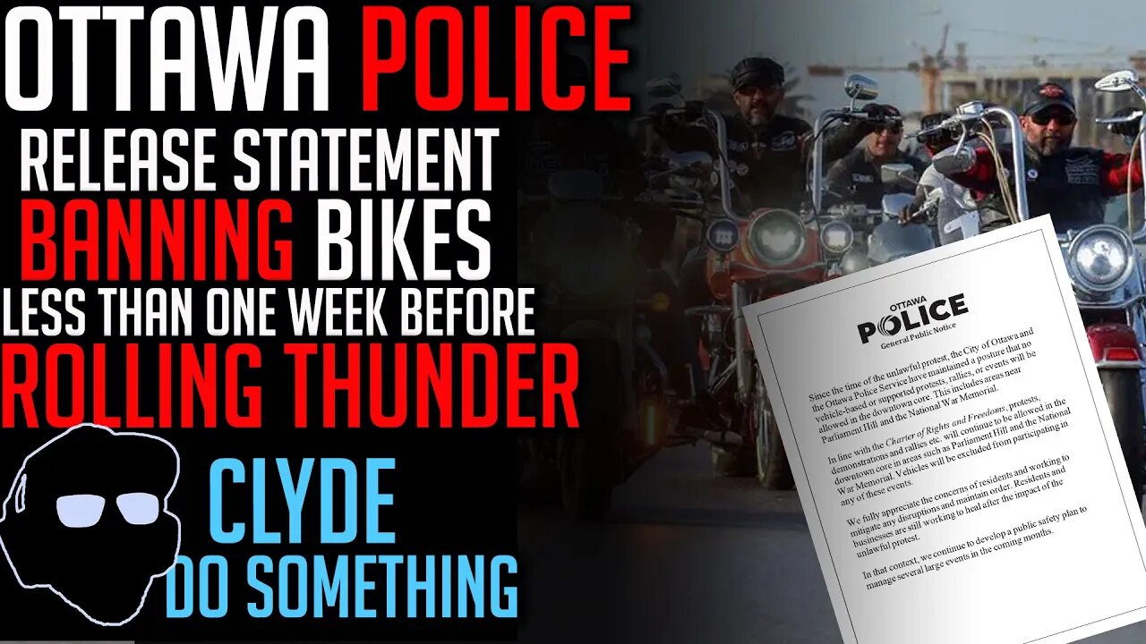 Ottawa Police to Ban Bikes 1 Week Before Rolling Thunder Event for Veterans