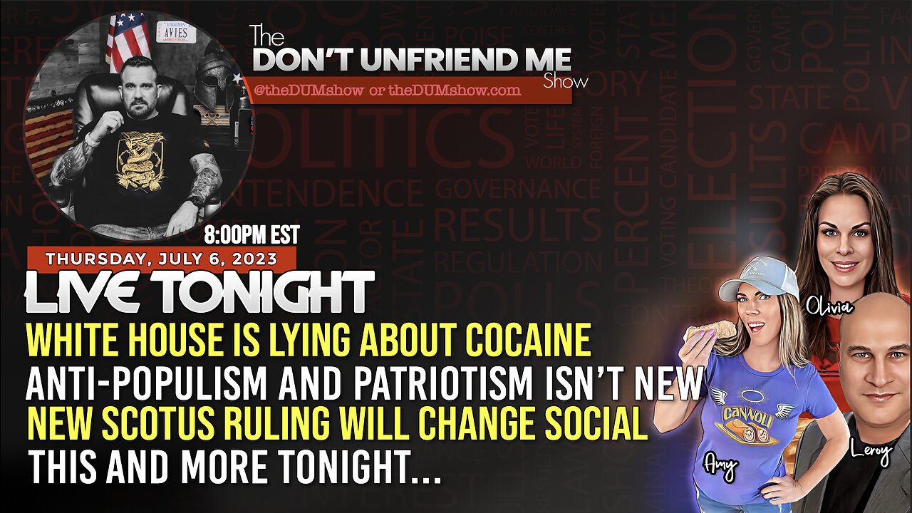 Tonight 8PM Eastern: The Don’t Unfriend Me Show Live!