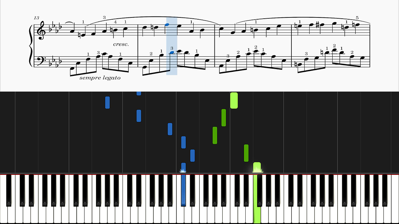 Frederic Chopin - 3 Nouvelles études, B. 130, No. 1 (Piano Tutorial)