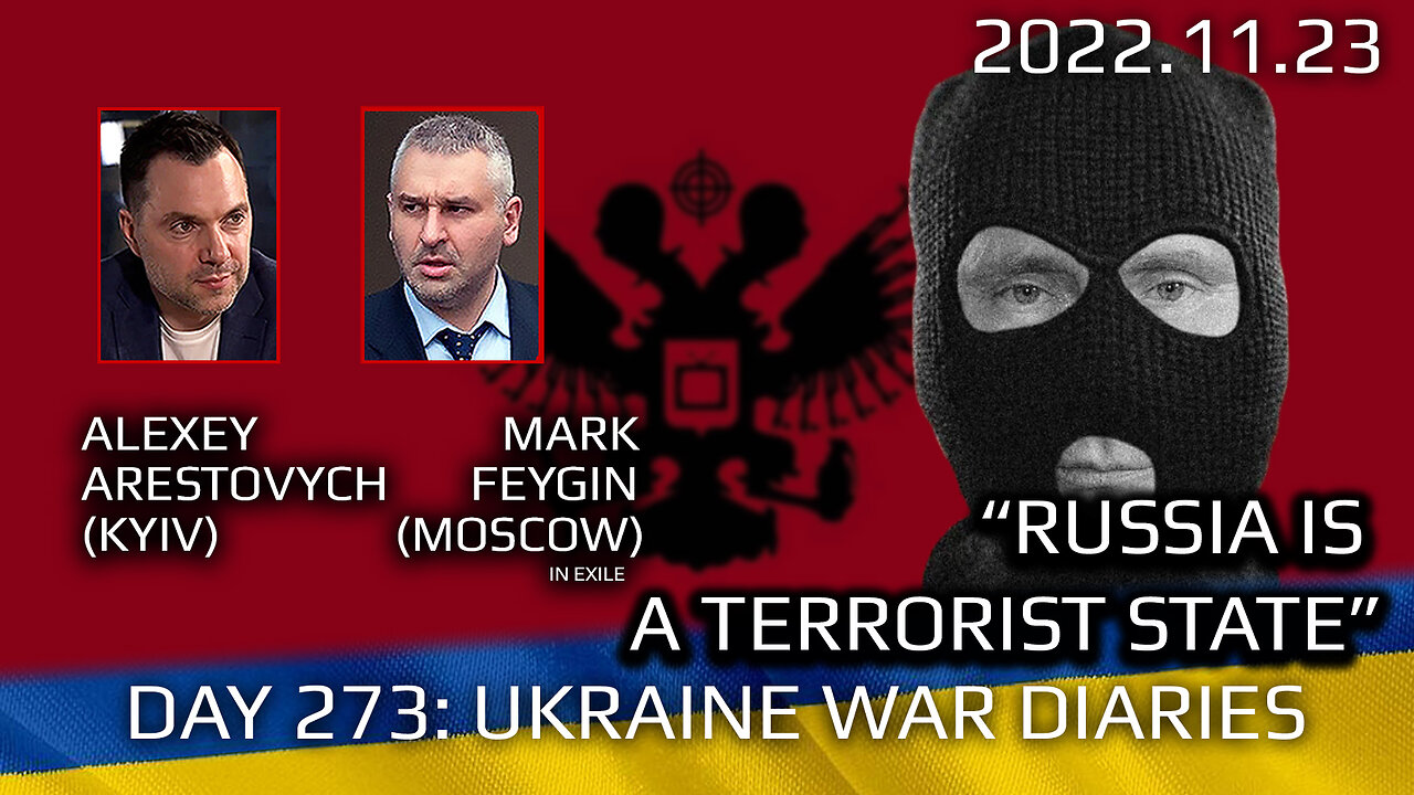 War Day 273: war diaries w/Advisor to Ukraine President, Intel Officer @Alexey Arestovych & #Feygin