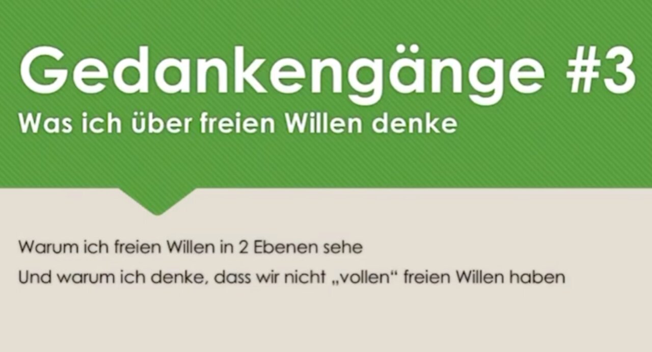 Hat jeder freien Willen? | Gedankengänge #3 | Privatisierte Philosophie