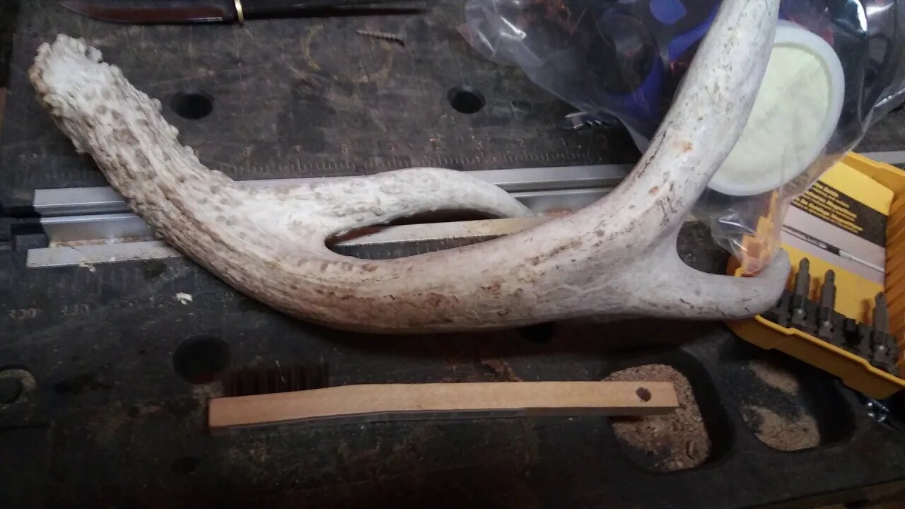 Deer antler knife Part 1