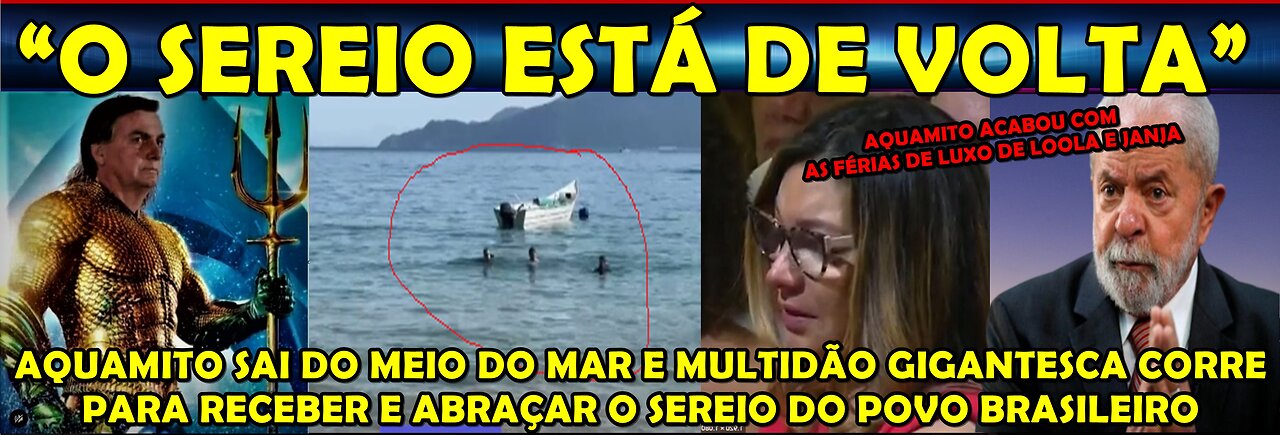 URGENTE “SEREIO DO POVO BRASILEIRO” BOLSONARO SAI DO MEIO DO MAR MULTIDÃO CORRER PARA VER O AQUAMITO