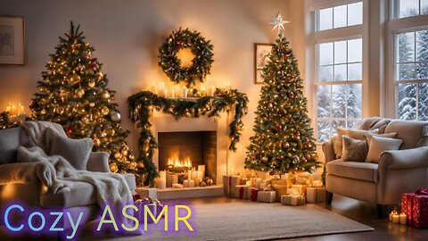 Winter Jazz Retreat: Relaxing Christmas Music by the Fire#relax #asmr #cozysound #lofi #christmas