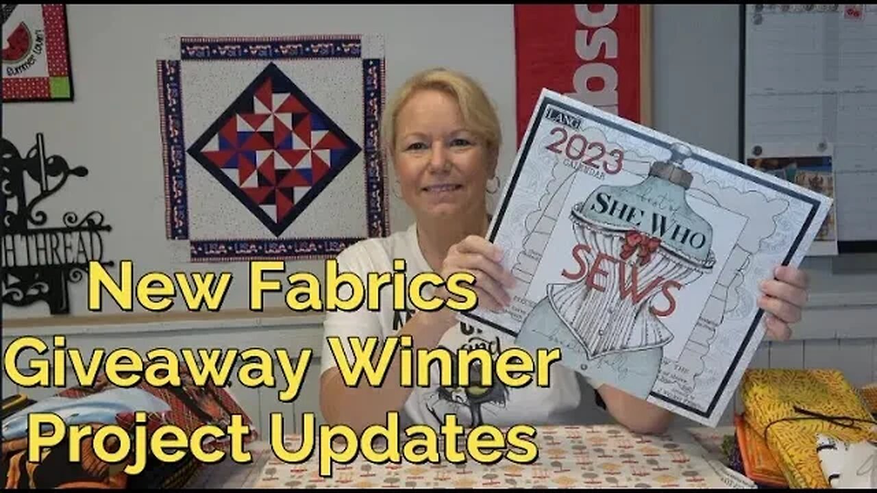 Quilt Chat - New Fabrics, VRD Pattern Club, Giveaway Winner and Updates on Projects in my Studio