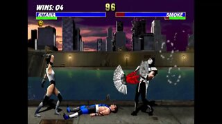 Ultimate Mortal Kombat 3 Plus Beta 2 - Gray Kitana - Ultimate Difficult - No Continues