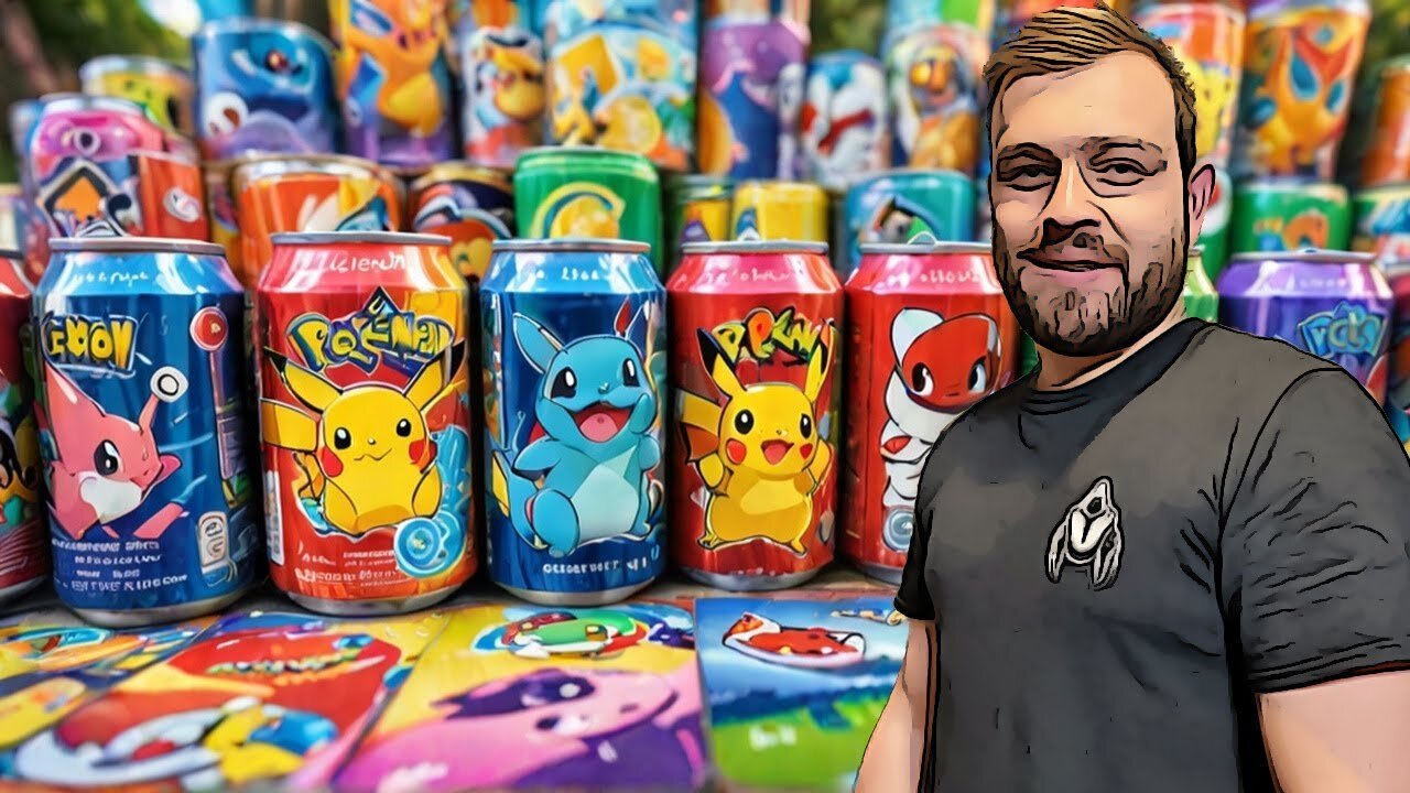 Tasting Rare Pokémon Sodas While Opening Cards! From JAPAN to NORWAY