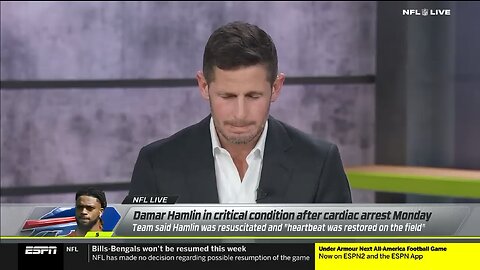 WATCH: ESPN's Dan Orlovsky Prays for Damar Hamlin's Recovery Live On-Air 🙏🏽❤️