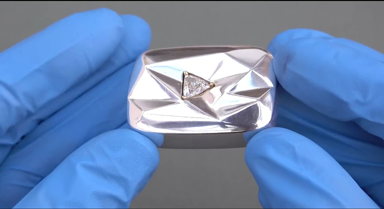 Casting REAL Diamond YouTube Play Button