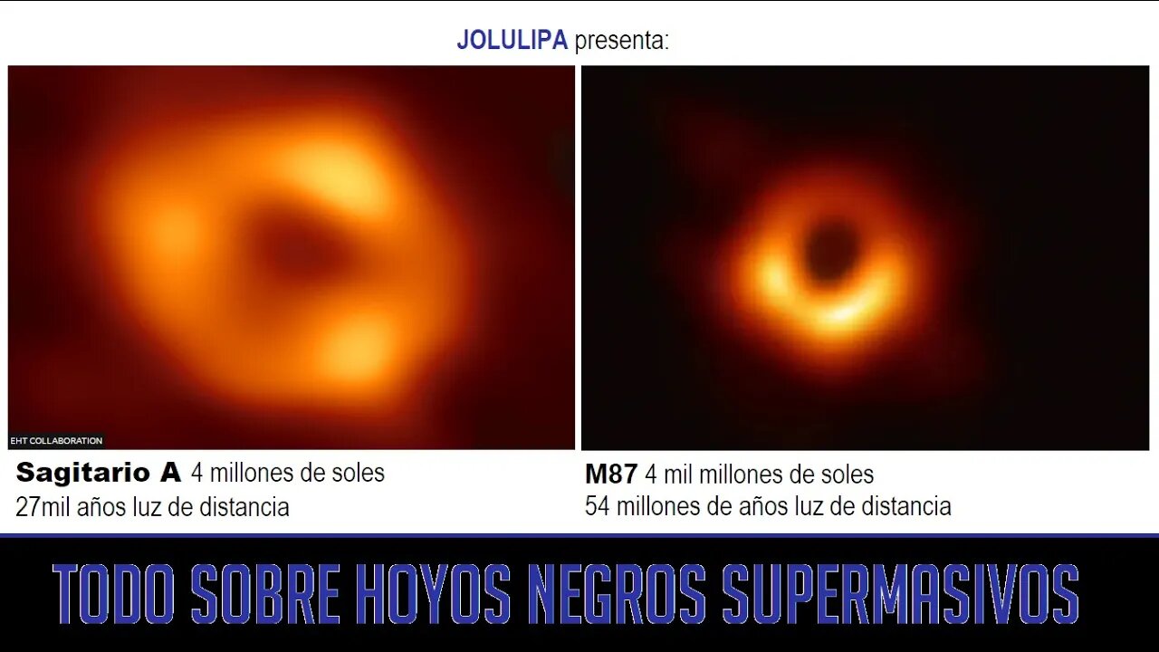 Todo sobre fotos de hoyos negros supermasívos.