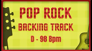 Backing Track Pop Rock D Guitara, Teclado, Baixo, Bateria #poprock