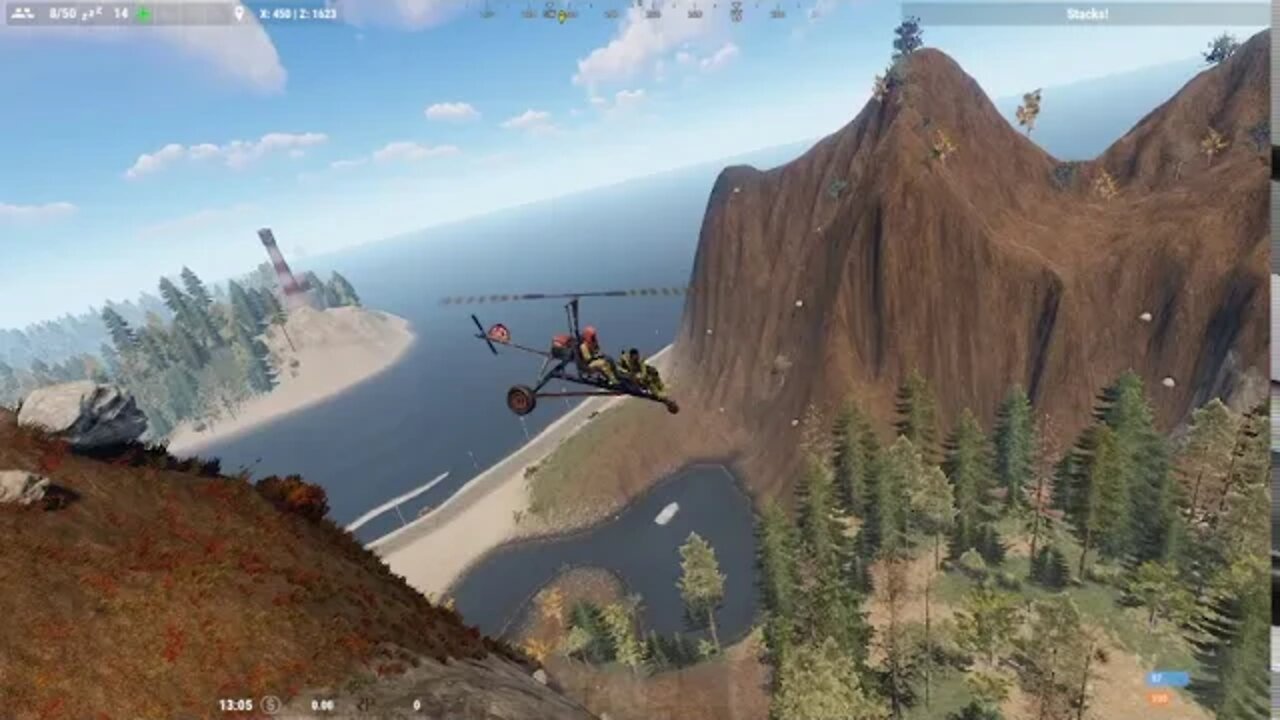 Aerial mining ops
