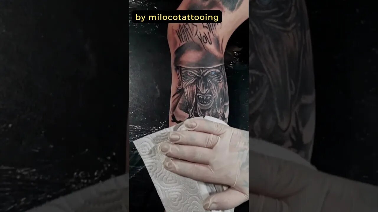 Stunning work by milocotattooing #shorts #tattoos #inked #youtubeshorts