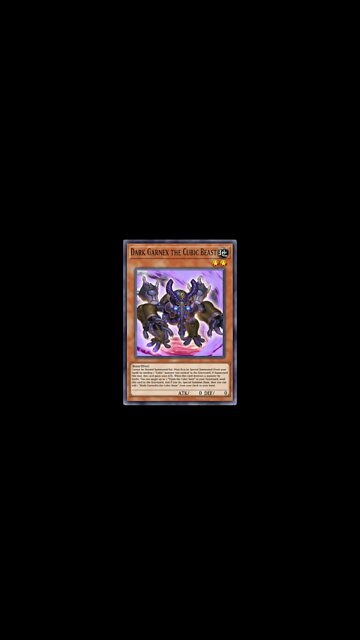 Yu-Gi-Oh! Dark Garnex The Cubic Beast