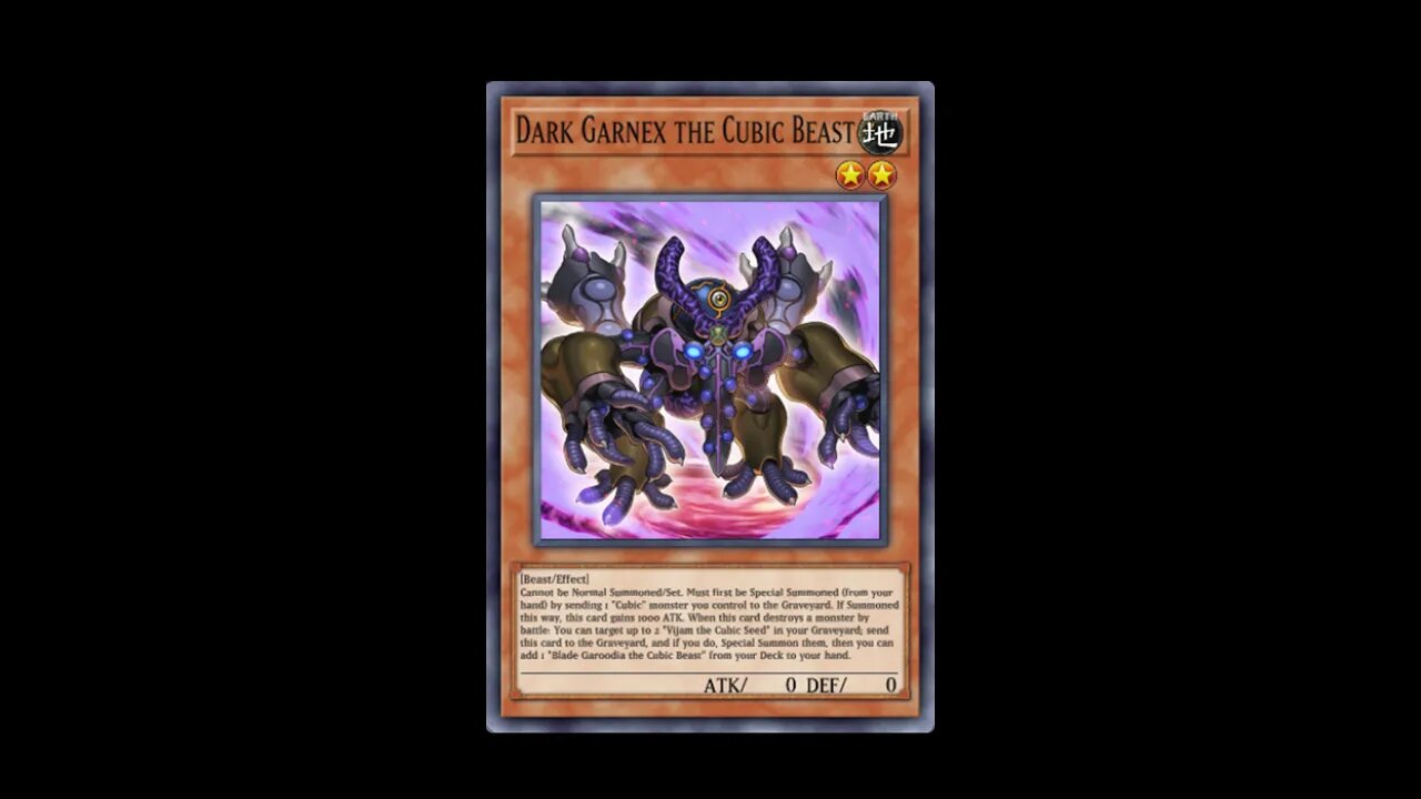 Yu-Gi-Oh! Dark Garnex The Cubic Beast