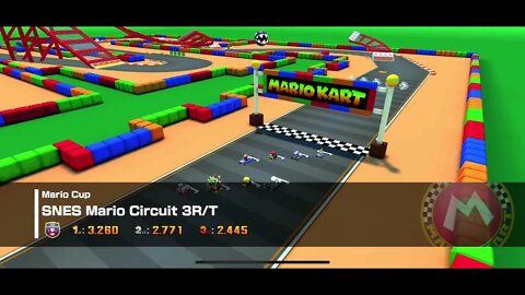 Mario Kart Tour - SNES Mario Circuit 3R/T Gameplay