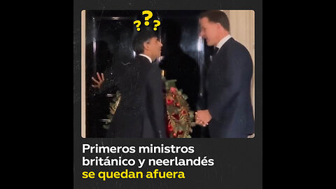 Rishi Sunak y Mark Rutte se quedan fuera de Downing Street