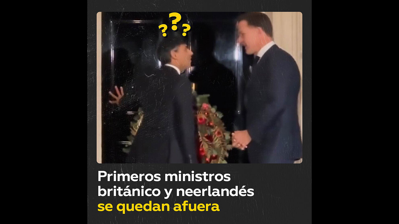 Rishi Sunak y Mark Rutte se quedan fuera de Downing Street