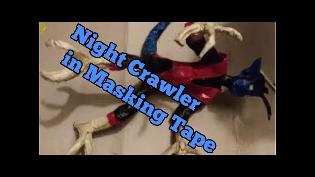 Air Brushing and Painting a Masking tape Night Crawler From X-Men (52) For kids