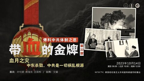 2023.10.14 带血的金牌（二十二）爆料中共体制之恶 - 带血的金牌，血月之灾 中东杀戮，中共是一切祸乱根源 嘉宾：叶钊颖 郝海东 王国栋 Tagomi 主持：文耀