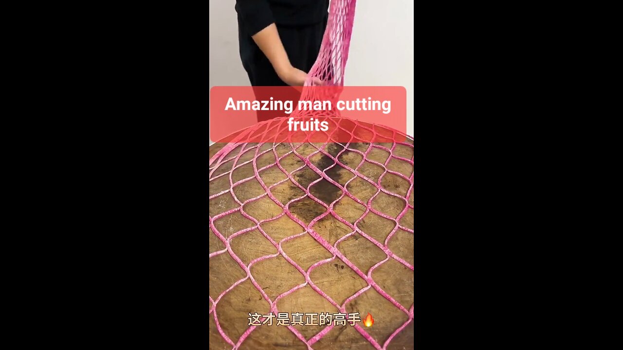 Amazing man cutting fruits