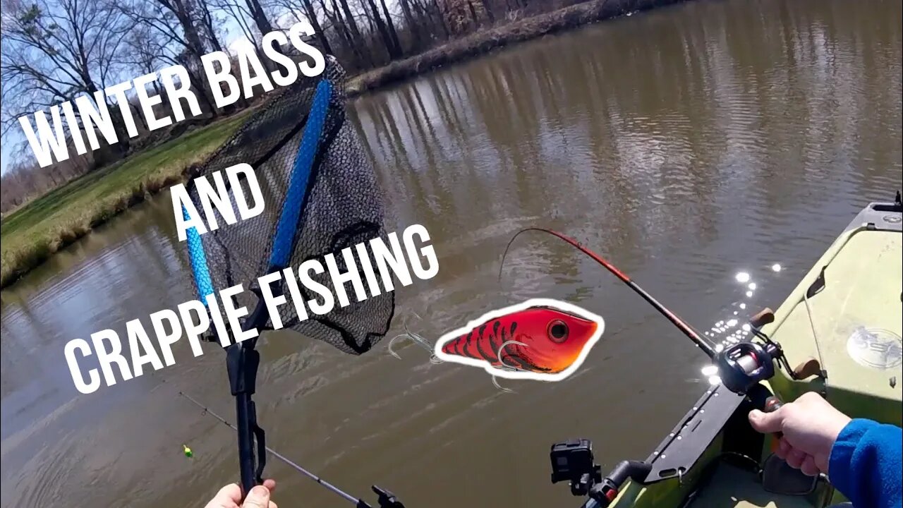 Winter Bass and Crappie Fishing ~Using Red Eyed Shad and Dead Minnows...???