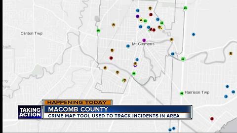 Crime map tool tracks incidents in Macomb County