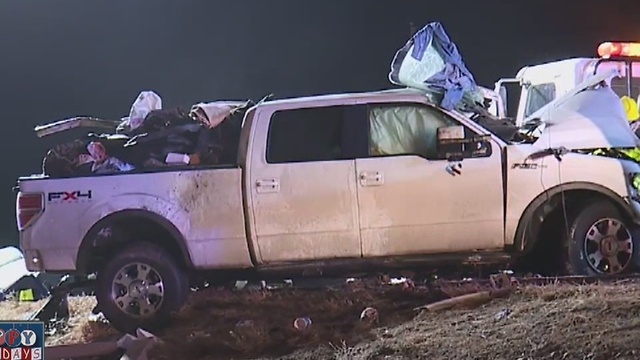 Three dead in wrong-way crash on I-25 north of Pueblo