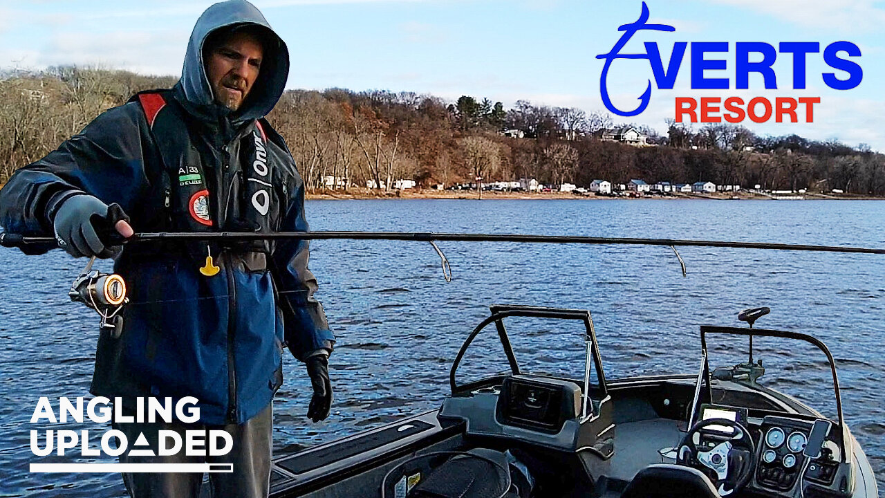 Winter Walleyes at Everts Resort on the Mississippi River