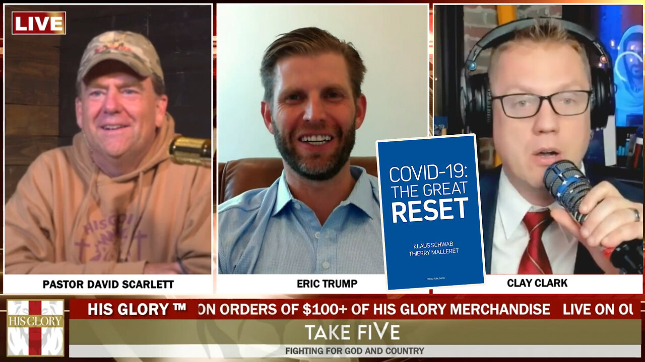 Eric Trump | Eric Trump & Clay Clark Join the HIS Glory Network To Discuss: Trump Indictment, CBDCs, BRICS, the Collapse of the U.S. Dollar, & President Trump's Statement, "Our Currency Is Crashing & Will Soon No Longer Be World&apos