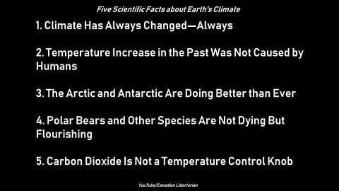 Five Scientific Facts about Earth's Climate