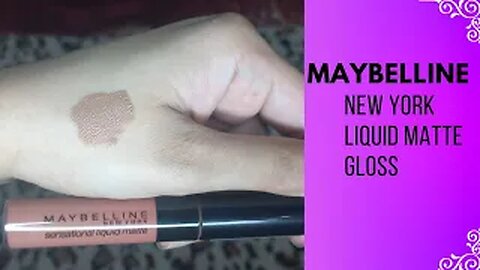 Maybelline New York sensational liquid matt gloss review | fiza farrukh