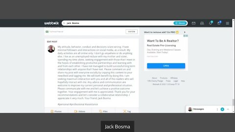 Join Jack Bosma On Webtalk