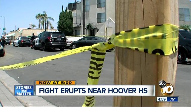 Fight erupts at Hoover High School