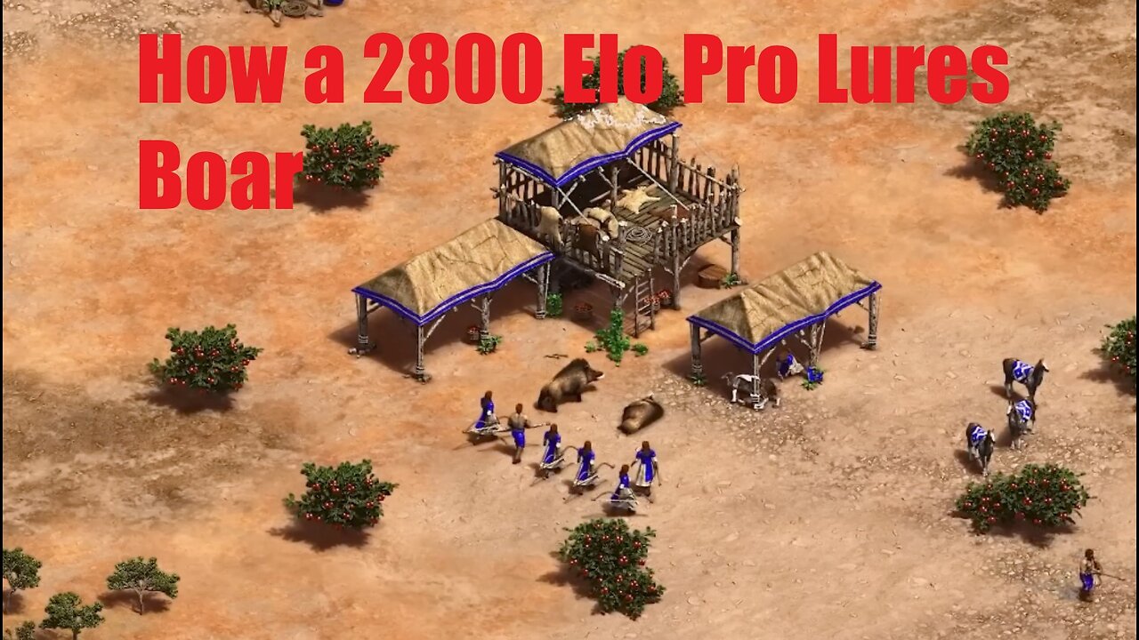 How to lure a boar in AOE2 like a PRO