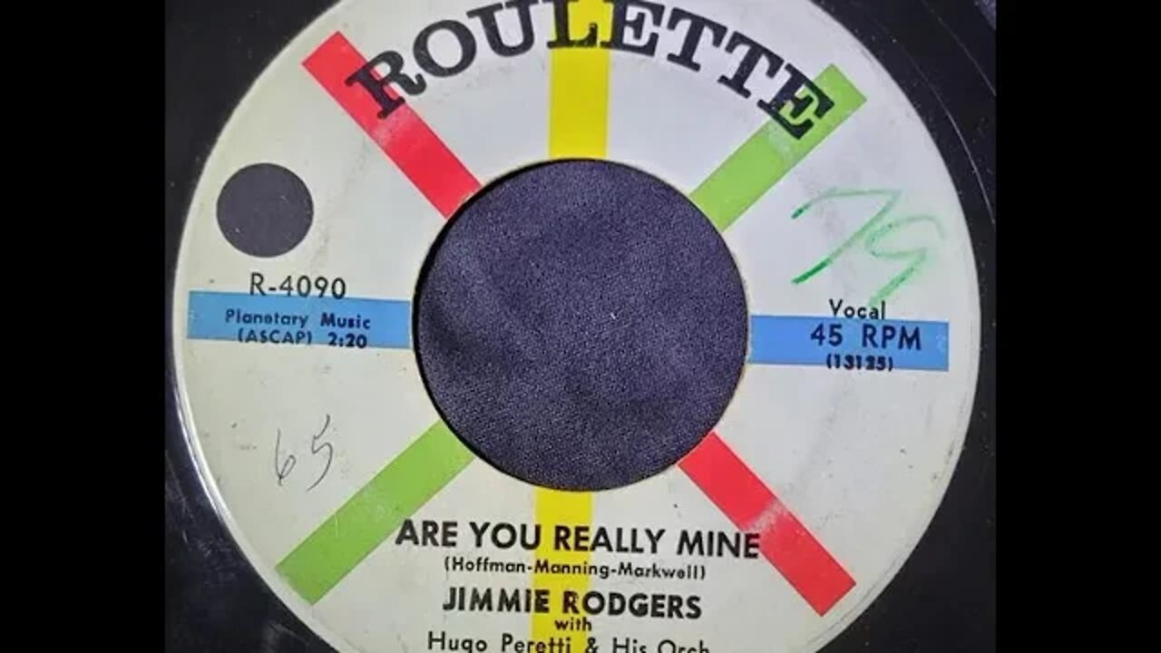 Jimmie Rodgers – Are You Really Mine