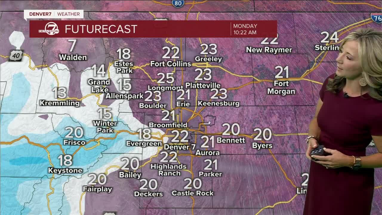 Warmer and drier weather will settle into Colorado