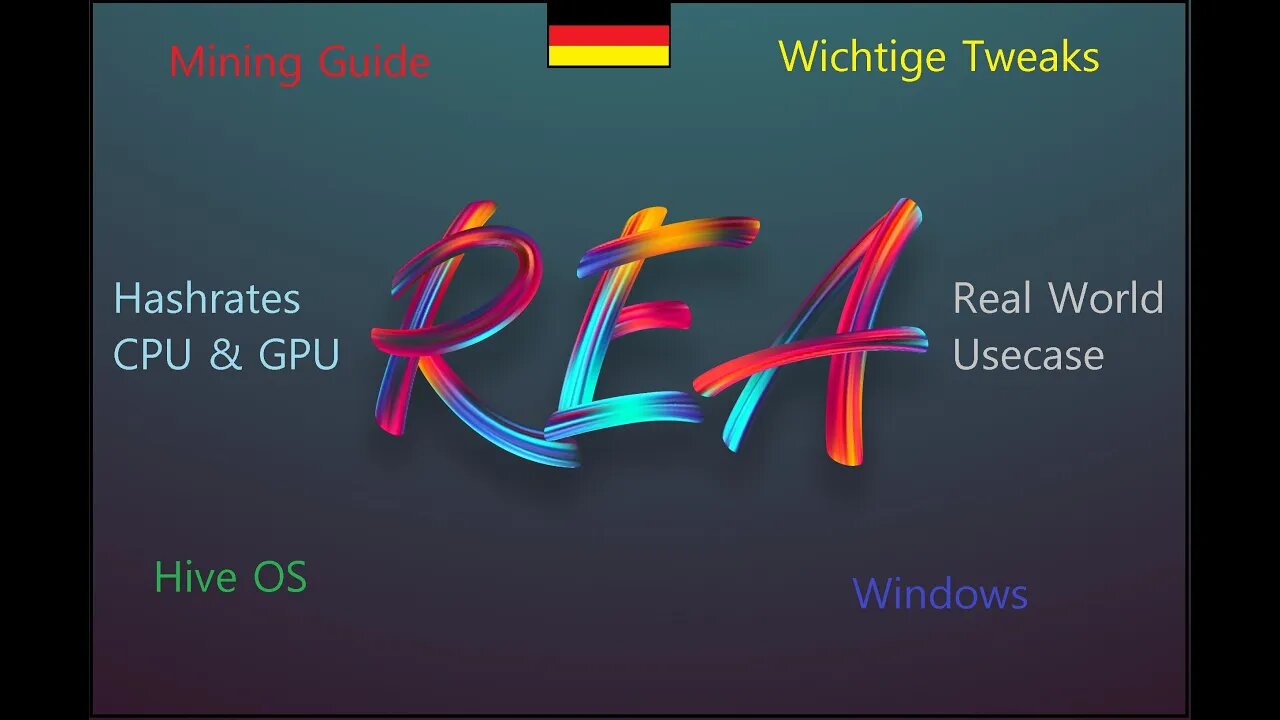 👷‍♂️🎞REANCOIN Guide Tweaks Flightsheets Hive & Windows 🤑