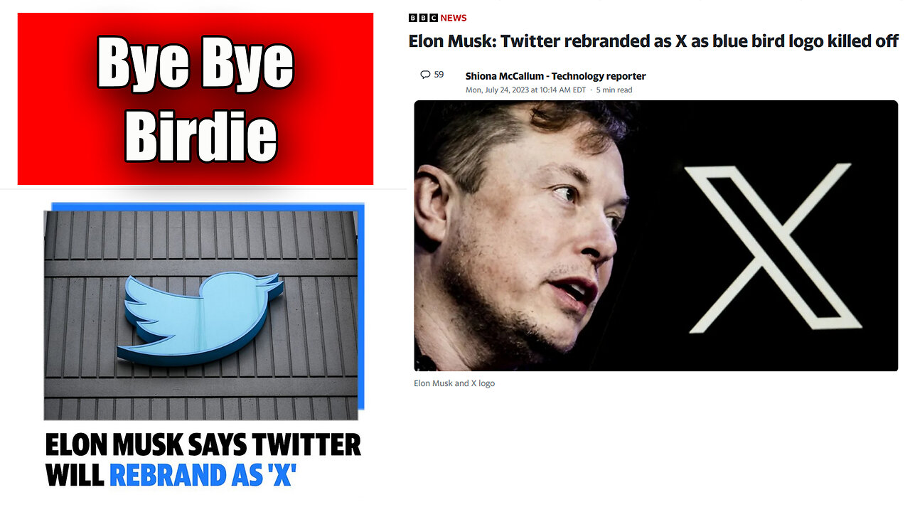 Breaking News: Elon Musk Says Bye Bye Birdie Twitter Now X